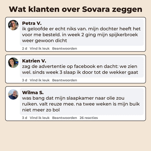 Sovara ricinusoliekompres-set
