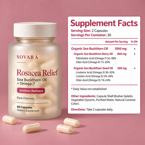 Sea Buckthorn Capsules for Rosacea