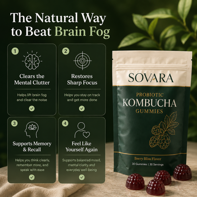 Probiotic Kombucha Gummy for Brain Fog