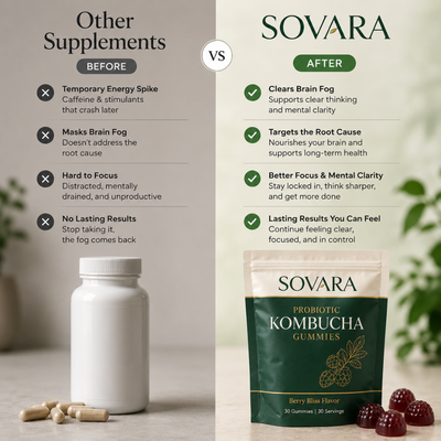 Probiotic Kombucha Gummy for Brain Fog