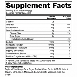 Probiotic Kombucha Gummy for Brain Fog